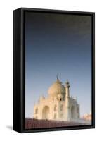 The Taj Mahal Reflected in the Yamuna River-Doug Pearson-Framed Stretched Canvas