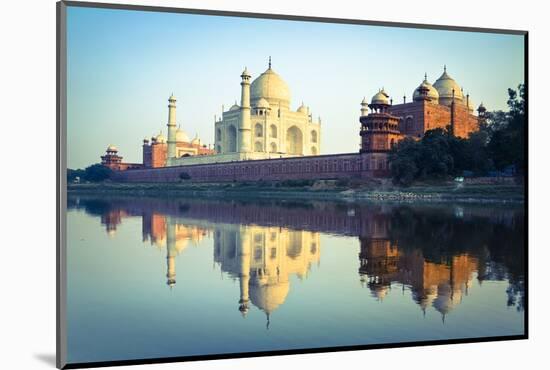 The Taj Mahal Reflected in the Yamuna River-Doug Pearson-Mounted Photographic Print