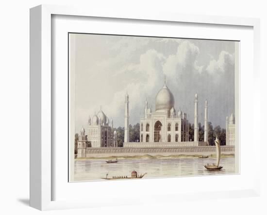 The Taj Mahal, Tomb of the Emperor Shah Jehan and His Queen, circa 1824-Charles Ramus Forrest-Framed Giclee Print