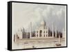 The Taj Mahal, Tomb of the Emperor Shah Jehan and His Queen, circa 1824-Charles Ramus Forrest-Framed Stretched Canvas