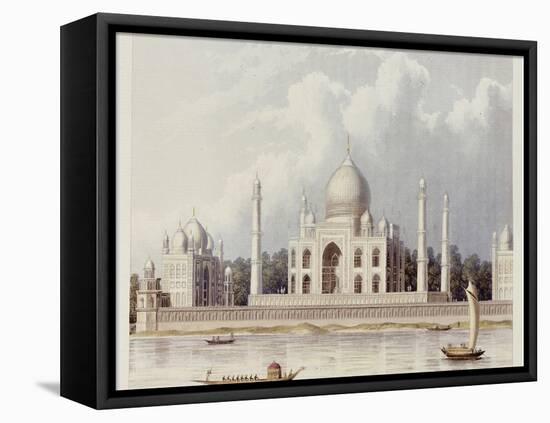 The Taj Mahal, Tomb of the Emperor Shah Jehan and His Queen, circa 1824-Charles Ramus Forrest-Framed Stretched Canvas