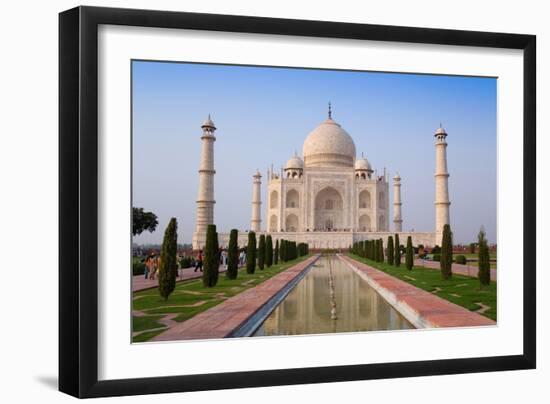 The Taj Mahal, UNESCO World Heritage Site, Agra, Uttar Pradesh, India, Asia-Gavin Hellier-Framed Photographic Print