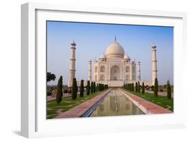 The Taj Mahal, UNESCO World Heritage Site, Agra, Uttar Pradesh, India, Asia-Gavin Hellier-Framed Photographic Print