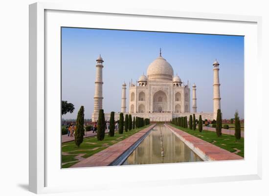 The Taj Mahal, UNESCO World Heritage Site, Agra, Uttar Pradesh, India, Asia-Gavin Hellier-Framed Photographic Print