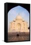 The Taj Mahal, UNESCO World Heritage Site, Agra, Uttar Pradesh, India, Asia-Gavin Hellier-Framed Stretched Canvas