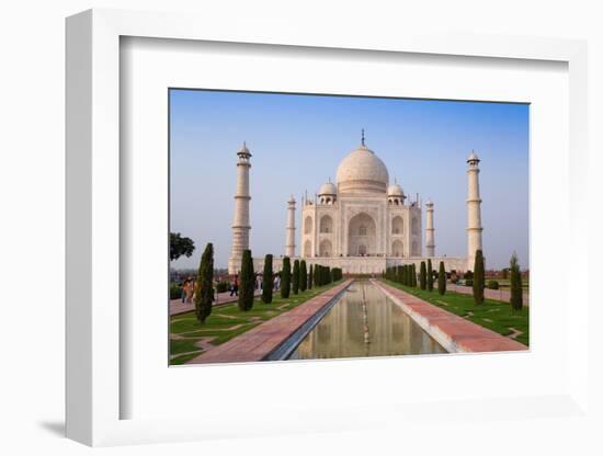 The Taj Mahal, UNESCO World Heritage Site, Agra, Uttar Pradesh, India, Asia-Gavin Hellier-Framed Photographic Print