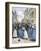 The Taking Away of the Insane in Villejuif, Paris, 1891-Henri Meyer-Framed Giclee Print