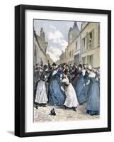 The Taking Away of the Insane in Villejuif, Paris, 1891-Henri Meyer-Framed Giclee Print