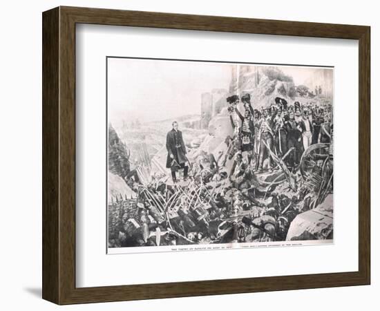 The Taking of Badajoz, Illustration from 'British Battles on Land and Sea', Published by Cassell,…-Richard Caton Woodville-Framed Giclee Print