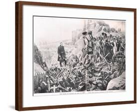 The Taking of Badajoz, Illustration from 'British Battles on Land and Sea', Published by Cassell,…-Richard Caton Woodville-Framed Giclee Print