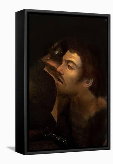 The Taking of Christ (Detail)-Caravaggio-Framed Stretched Canvas