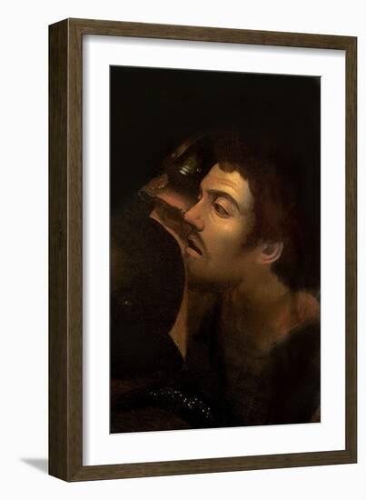 The Taking of Christ (Detail)-Caravaggio-Framed Giclee Print