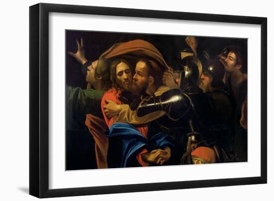 The Taking of Christ-Caravaggio-Framed Giclee Print