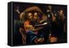 The Taking of Christ-Caravaggio-Framed Stretched Canvas