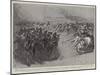 The Taking of Dongola, the Attack by Retreating Dervishes on Egyptian Horse Artillery-John Charlton-Mounted Giclee Print