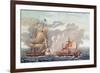 The Taking of English Vessel 'The Java' by the American Frigate, 'The Constitution'-Louis Ambroise Garneray-Framed Giclee Print