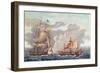 The Taking of English Vessel 'The Java' by the American Frigate, 'The Constitution'-Louis Ambroise Garneray-Framed Giclee Print