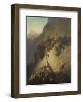 The Taking of Fort Fautuhua, Tahiti, 17th December 1846-Charles Giraud-Framed Giclee Print