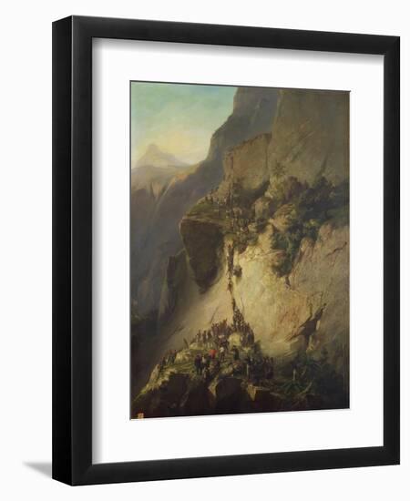 The Taking of Fort Fautuhua, Tahiti, 17th December 1846-Charles Giraud-Framed Giclee Print