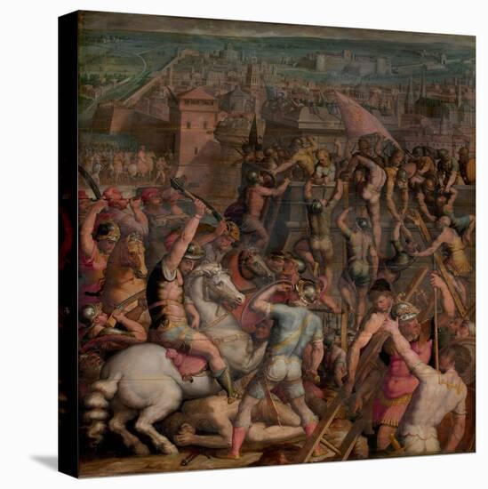 The Taking of Milan, 1555-1562-Giorgio Vasari-Stretched Canvas