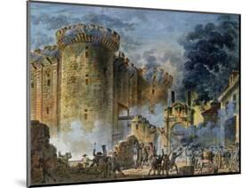 The Taking of the Bastille, 14th July 1789-Jean Pierre Louis L.. Houel-Mounted Giclee Print