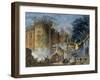 The Taking of the Bastille, 14th July 1789-Jean Pierre Louis L.. Houel-Framed Giclee Print