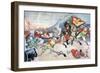 The Taking of the Chinese Flag by a Japanese Officer, 1894-Henri Meyer-Framed Giclee Print