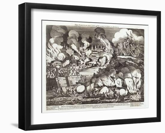 The Taking of the City of Washington in America, 1814-null-Framed Giclee Print