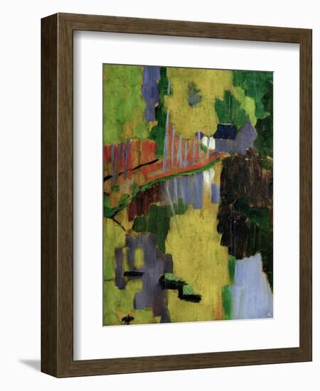 The Talisman, or the Swallow-Hole in the Bois D'Amour, Pont-Aven, 1888 (Panel)-Paul Serusier-Framed Premium Giclee Print