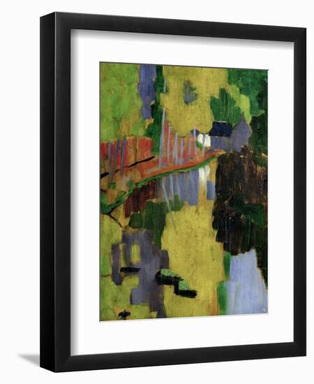 The Talisman, or the Swallow-Hole in the Bois D'Amour, Pont-Aven, 1888 (Panel)-Paul Serusier-Framed Premium Giclee Print