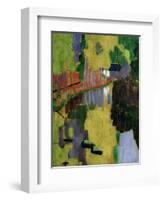 The Talisman, or the Swallow-Hole in the Bois D'Amour, Pont-Aven, 1888 (Panel)-Paul Serusier-Framed Premium Giclee Print