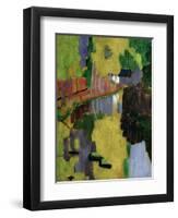 The Talisman, or the Swallow-Hole in the Bois D'Amour, Pont-Aven, 1888 (Panel)-Paul Serusier-Framed Giclee Print