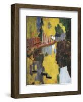 The Talisman, or the Swallow-Hole in the Bois D'Amour, Pont-Aven (Le Talisman)-Paul Serusier-Framed Art Print