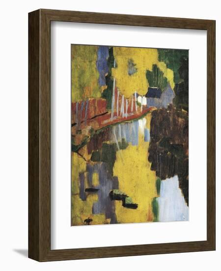 The Talisman, or the Swallow-Hole in the Bois D'Amour, Pont-Aven (Le Talisman)-Paul Serusier-Framed Art Print