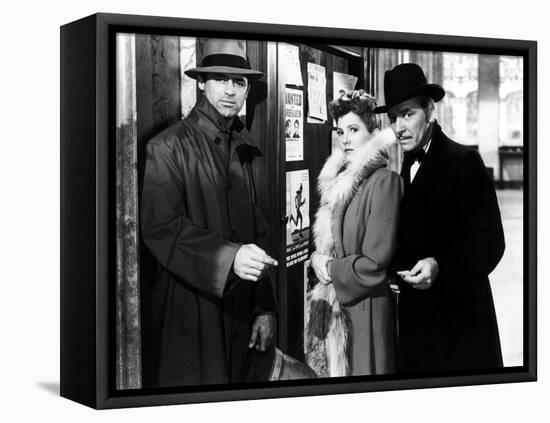 The Talk Of The Town, Cary Grant, Jean Arthur, Ronald Colman, 1942-null-Framed Stretched Canvas