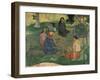 The Talk-Paul Gauguin-Framed Giclee Print