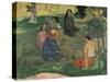 The Talk-Paul Gauguin-Stretched Canvas