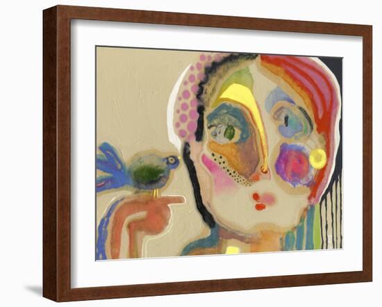 The Talker-Wyanne-Framed Art Print