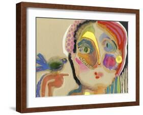 The Talker-Wyanne-Framed Art Print