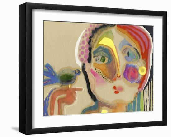 The Talker-Wyanne-Framed Art Print