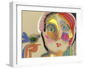 The Talker-Wyanne-Framed Art Print