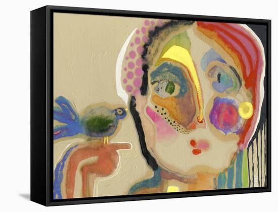 The Talker-Wyanne-Framed Stretched Canvas