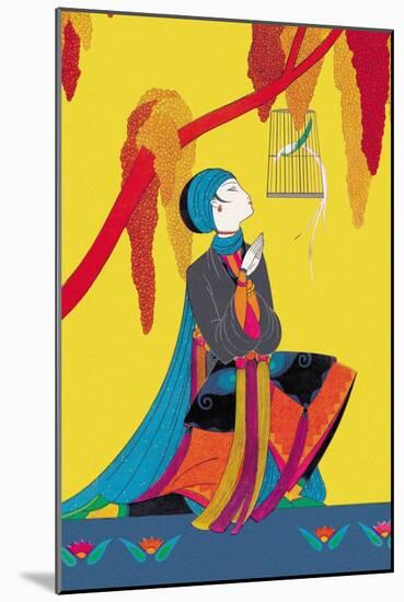 The Talking Bird-Frank Mcintosh-Mounted Art Print