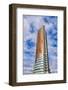 The tall skyscraper housing the Ministry of Transport and Communication, Astana, Kazakhstan.-Keren Su-Framed Photographic Print