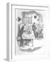 The Tall, Thin, Pale Person, C1900-George Cruikshank-Framed Giclee Print