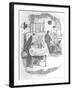 The Tall, Thin, Pale Person, C1900-George Cruikshank-Framed Giclee Print