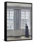 The Tall Windows-Vilhelm Hammershoi-Framed Stretched Canvas