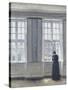 The Tall Windows-Vilhelm Hammershoi-Stretched Canvas