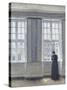 The Tall Windows-Vilhelm Hammershoi-Stretched Canvas