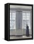 The Tall Windows-Vilhelm Hammershoi-Framed Stretched Canvas